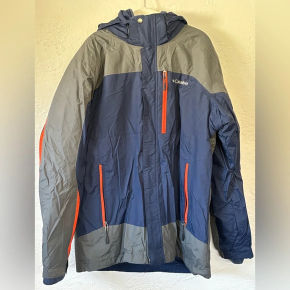 Men’s Columbia Interchange Winter jacket Ski Coat removable fleece lining - Picture 1 of 15
